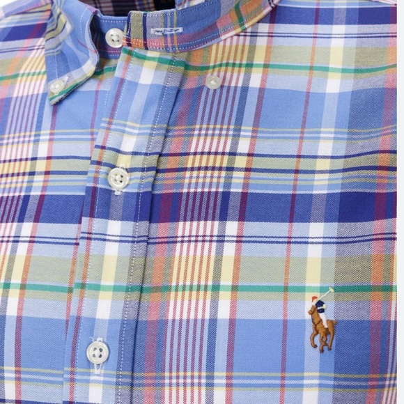 Ralph Lauren Plaid Long Sleeve Button Down Shirt - Picture 1 of 5